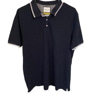 DENIM & FLOWER Ricky Singh Men’s Polka Dot Polo Shirt. Size XL. Great Conditions